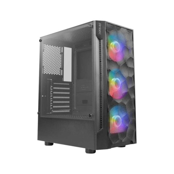 Antec NX260 Tempered Glass RGB Mid-Tower ATX Case  Black